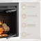Edendirect 28'' Ventless Electric Fireplace Insert, Fire Crackling Sound, Remote Control, Mesh Screen, Black EF262B - alternate 3